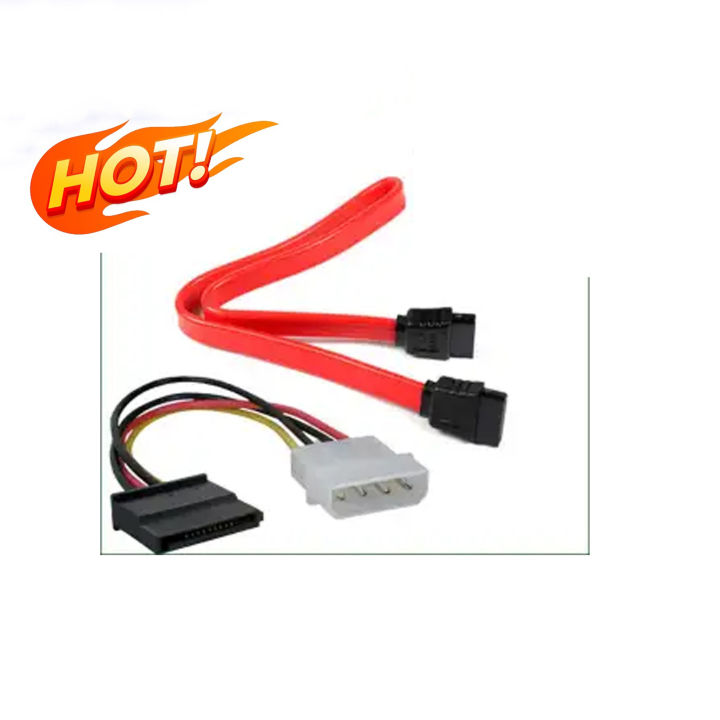 SATA Cable 3.0 Data and Power Combo Cable (Data+Power) For Desktop Use SSD Or HDD