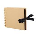 Photo Albums 30 Pages A4 Craft Paper DIY Bowtie Design Ribbon Scrapbook Photograph Picture Album Memory Book Graduation Gift Amour zii. 