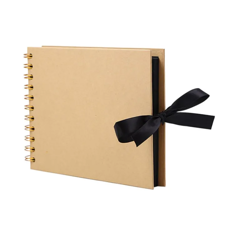 Photo%20Albums%2030%20Pages%20A4%20Craft%20Paper%20DIY%20Bowtie%20Design%20Ribbon%20Scrapbook%20Photograph%20Picture%20Album%20Memory%20Book%20Graduation%20Gift%20Amour%20zii%20-%20Image%207