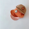 2 to 7 Year Old Baby Embroidered Smiley Baseball Cap Boys And Girls Soft Brim Sunhat 2022 Spring New Kids Hat. 