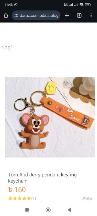 Tom%20And%20Jerry%20pendant%20keyring%20keychain%20-%20Image%203