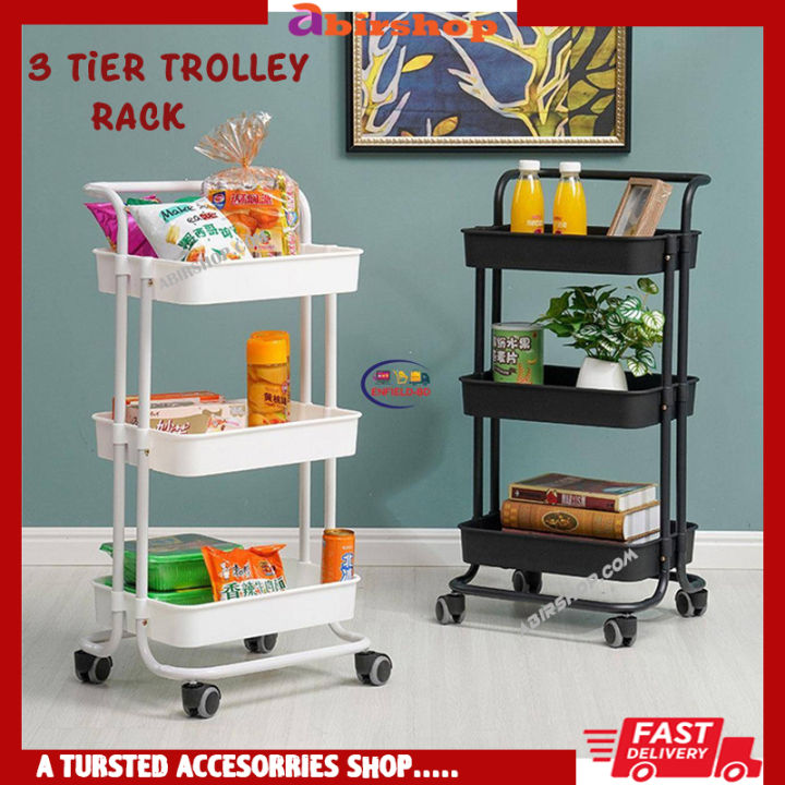 3 Layer Kitchen Cabinet Kitchen Rack Kitchen Trolley Kitchen Storage ...