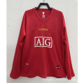 0708 anchester nited retro jersey ed eils home Champions League nuer 7 Cristia onaldo long eeed football jersey. 