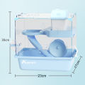 Small Pets House Double Layer Square Small Animal Big Villa Habitats.