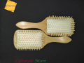 Imported Wooden Hair Brush for Effortless Styling, Smooth Detangling & Scalp Massage – Durable Natural Wood Handle, Anti-Static & Hair Care Essential (Single Piece). 