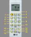 LG AC Remote Use For Split AC Wiht Mosquito Button. 
