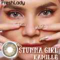 New Freshlady Stunna Girl Kamille Color Contact Lens With Regular Kit Box For Men & Women/Unisex.New Fashion Eye Exclusive. Freshlady Stunna Girl Series. #kamille. 