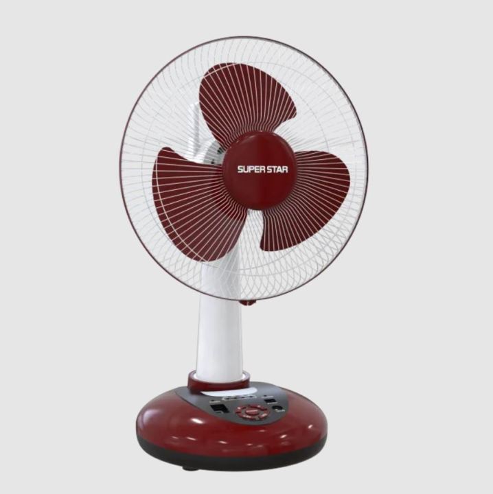 Super%20Star%20Rechargeable%20Table%20Fan%20Red-%2012%20inch%20-%20Image%202