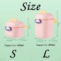 Portable Baby Formula Dispenser Feeding Milk Powder Container 400/800ML Cartoon Dinosaur Shape Travel Food Storage Milk Powder Boxes with Spoon.