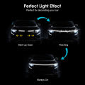 Geepact Car Hood Light Universal Car LED Strip Light Guide Lights Daytime Running Light Strip Car Waterproof Flexible Tube Decoration Lamp Atmosphere Light Car Exterior Decoration.