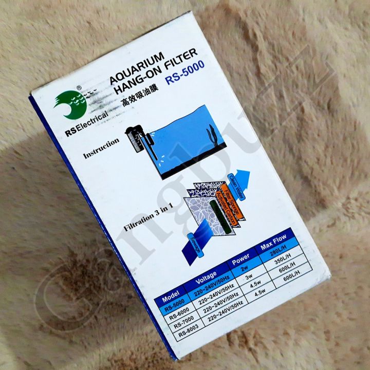 RS%20Electricals%20RS-5000%20HOB%20Filter%20%E2%80%94%20Hang-On-Back%20%7C%202W%20%7C%20280%20L/h%20-%20Image%205