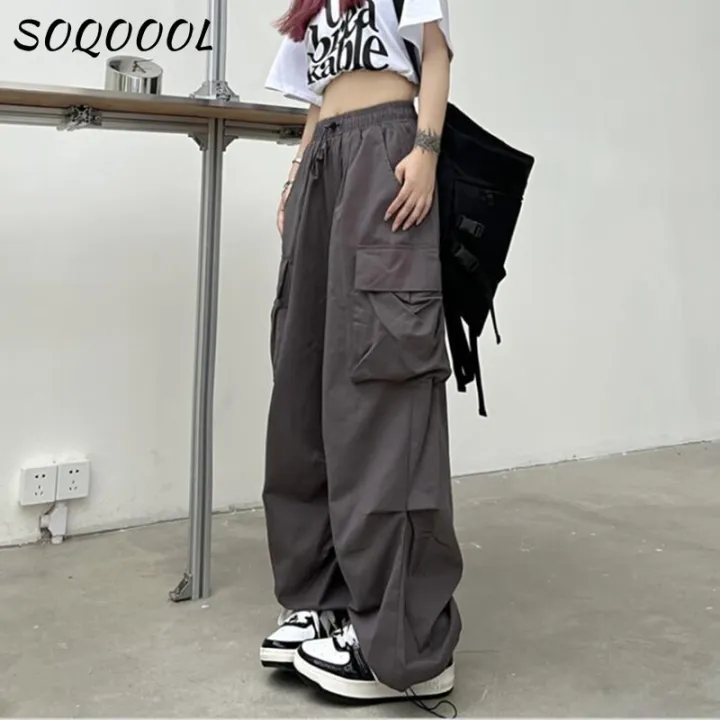 Drawstring%20Pocket%20Cargo%20Pants%20Women%20Summer%20Casual%20Y2K%20Wide%20Leg%20Joggers%20Streetwear%20High%20Waist%20Sweatpants%20Korean%20Baggy%20Trousers%20-%20Image%204