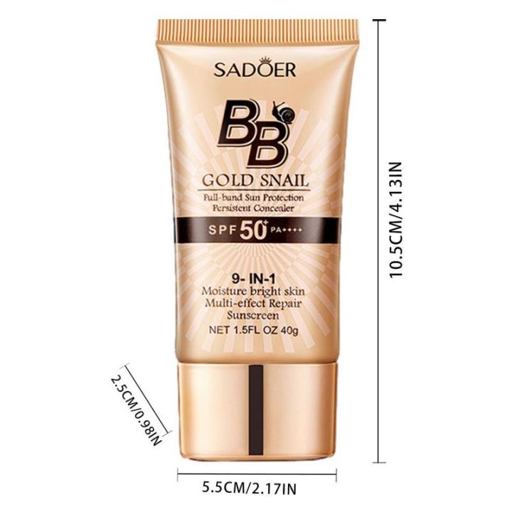 Honoria%20Honoeie%2040g%20Gold%20Snail%20Sunscreen%20Cream%20Protector%20Facial%20Sun%20Block%20SPF%2050%20BB%20Cream%20Isolation%20Lotion%20Concealer%20Facial%20Moisturizer%20-%20Image%206