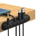 Silicone USB Cable Organizer Cable Winder Desktop Tidy Management Clips Cable Holder for Mouse Headphone Wire Organizer.