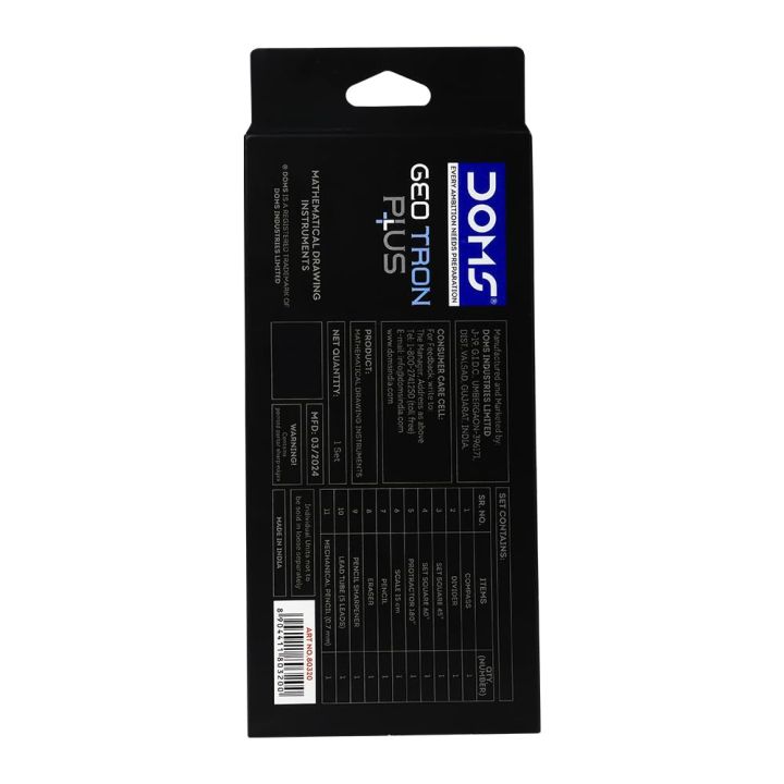 Doms%20GeoTron%20Plus%20New%20Premium%20Geometry%20Drawing%20Set%20with%20Compass,%20Ruler,%20Protractor,%20and%20More%20-%20Black%20-%20Image%203