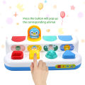 Baby Toys 6 18 Months Pop Up Activity Animals Toy Hide and Seek Game Fine Motor Skill Hand-eye Coordination Interactive Kids Toy.