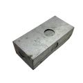 Two Gang Steel Junction Box For Electrical Wiring Sqaure Edge Silver Metal Wall Mount Switch Back 2 Part 2Gang. 