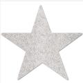 Glittery Silver Star Stickers Pack - 10 Pcs. 