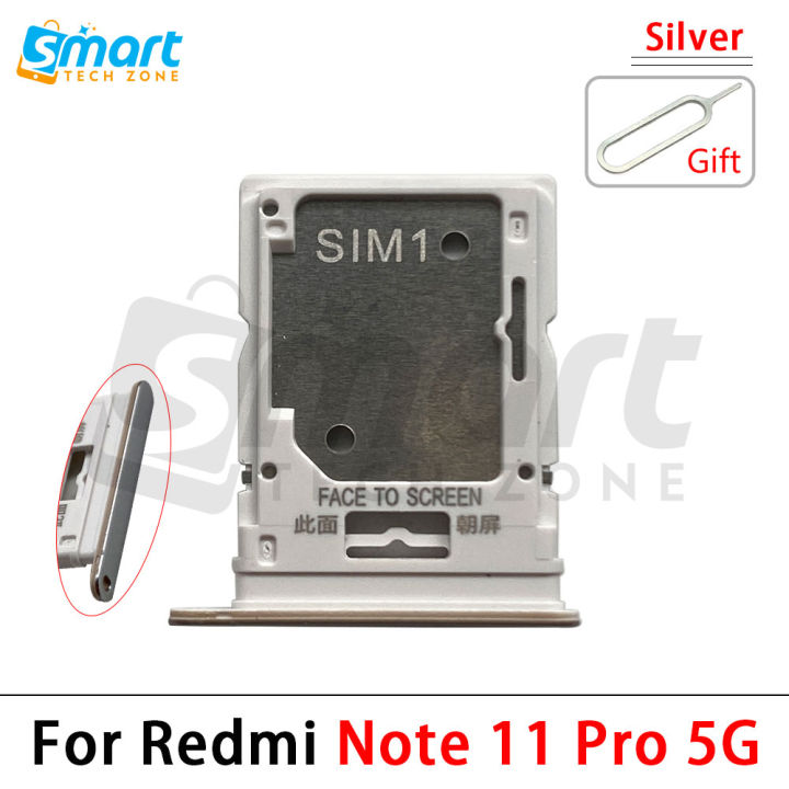 Xiaomi%20Redmi%20Note%2011%20Pro%205G%20Sim%20Tray%20Micro%20SD%20Card%20Slot%20with%20Sim%20Ejector%20Pin%20Replacement%20Part%20-%20Image%204