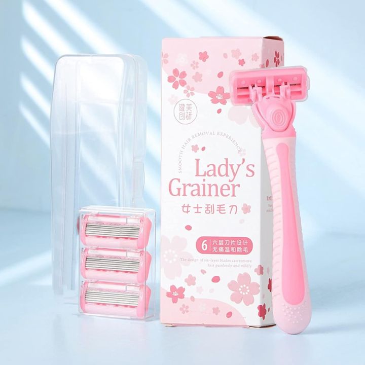 Pink%20Women%206%20Layer%20Shaving%20Razor%20Face%20Razors%20for%20Female%20Sharp%20and%20Skin%20Friendly%20Designed%20for%20Armpit%20and%20Pubic%20Hair%20Women%20Razor%20with%203%20Replacement%20Razor%20Blades%20-%20Image%203