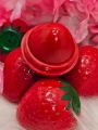 Strawberry Shape Lip Balm For Softer Lips Pink. 