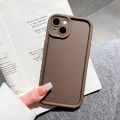 UCUC for Realme C63 Back Cover Solid Color Ladder Camera Soft Rubber Protection Phone Case.