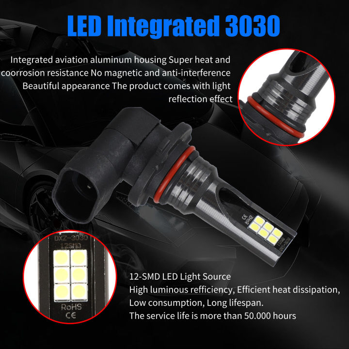 LI%202pcs%209005%20Hb3%209145%20Led%20Headlight%20Kit%20High-low%20Beam%20Fog%20Lamp%20Bulb%206000k%20360-degree%20Lighting%20Headlamp%20Parts%20-%20Image%204