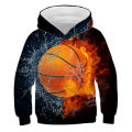 Hoodies 3D print basketball sweatshirts Boys Girls hooded sweatshirts Kids Fashion Street Harajuku pullovers tracksuits coat.