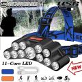 Halloween NEW LED Headlamp Rechargeable Powerful Head Lamp USB Rechargeable 1200mAh Camping Headlight Head Flashlight Head LightDolls Accessories.