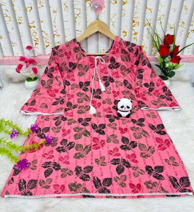 Cotton%201%20Piece%20Kurti%20Kameez%20Dress%20for%20Women%20Trendy%20Stylish%20Comfortable%20Daily%20Wear%20Fabric%20-%20Image%205