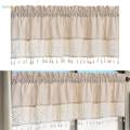 Farmhouse Valance Windows Short Curtain for Bedroom Kitchen Decoration 150cmx60cm.