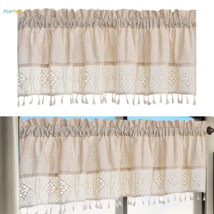 Farmhouse%20Valance%20Windows%20Short%20Curtain%20for%20Bedroom%20Kitchen%20Decoration%20150cmx60cm%20-%20Image%205