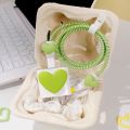 Love Set Cute Pattern Charger DIY for Android Charger Universal style data cable protector cover for Samsung Charger. 