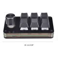 6 Keys USB Mini Keypad Programming Macro Pad with 1 Knobs Macro Mechanical Game R9UA. 