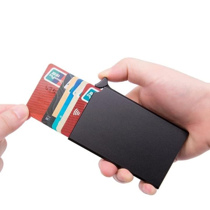Aluminium Alloy Anti Rfid Blocking Bank Card Holder ID Bank Card Case Rfid Protection Metal Credit Card Holder
