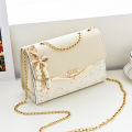 Trendy Chinese PU Leather Women one shoulder sequins Crossbody bags.