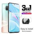 For Xiaomi Redmi Note 9 Pro 5G/ Mi 10T Lite 3-in-1 Combo Pack (Full Screen Protector Ceramic Matte +Camera Lens Protector +Back Poly) (Not Glass). 