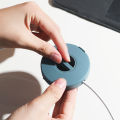 Portable Cable Organizer Box Earbud Cord Storage Case Round Cord Reel Manage Container. 
