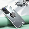 Phone case For vivo V30 Pro Back cover Ring Holder Phone Case Ultra Thin Transparent Car Navigation Silicone Clear Cases For vivo V30 Cover cases. 