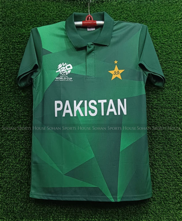 Pakistan T20 World Cup Half Sleeve New Polo Jersey 2024