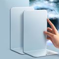 【Big-promotion】 Book Holder L-shaped Desk Bookends Durable Display Book Stand Simple Book Support Rack Magazine. 