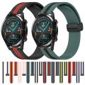 Watch Strap For Huawei GT2 46mm 22mm Folding Magnetic Clasp Silicone Watch Band.