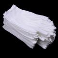 12 Pairs White Cotton Gloves For Dry Hands Moisturizing Eczema Inspection Work Gloves Washable Stretchable Cloth Gloves. 