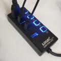Logic USB Hub 3.0 - Black 1.2 m Cable 4-Port Super Speed 5Gbps. 