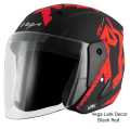 Vega Lark Victor ISI Certified  Open Face Helmet for Men and Women with Long Clear Visor. 