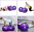Peanut Ball for Kids Therapy, 90x45cm Anti-burst Exercise Ball With Pump, Gym Quality Fitness for Pregnancy Birth, Physical Therapy, Child Training, Women, Men.