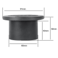 2X Air Vent Ducting Piece Round Flat Pipe Outlet Exhaust Connector for Eberspaecher Parking Heater 60mm.