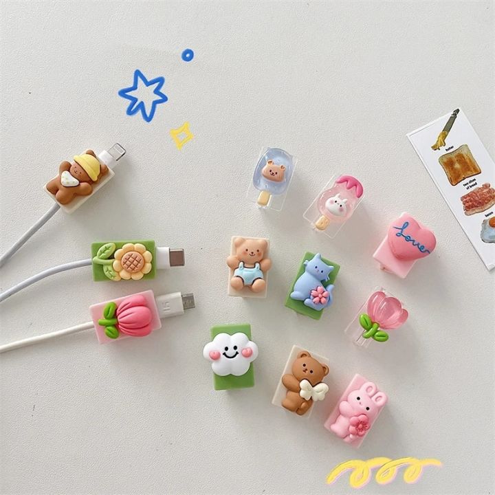 3D Cute Cartoon Animal Cable Protector Cellphone Usb Cable Bite