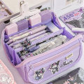 1PC Large Capacity Pen Case Sanrio Prism Pencil Case Kuromi Cinnamoroll School Pencils Bag Supplies Stationery Cosmetic Bags MIRRORRR.