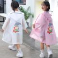 Cute Kids Raincoat Wateproof Children's Rain Poncho Rain Coat Jacket with Backpack Position. 